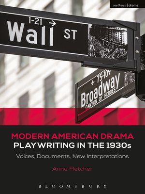cover image of Modern American Drama, Playwriting in the 1930s